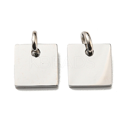 Non-Tarnish 304 Stainless Steel Stamping Blank Tag Charms STAS-L022-181P-1