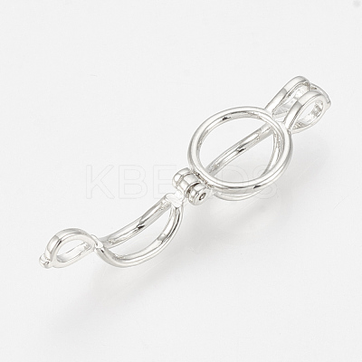Brass Locket Pendants KK-Q748-020P-1