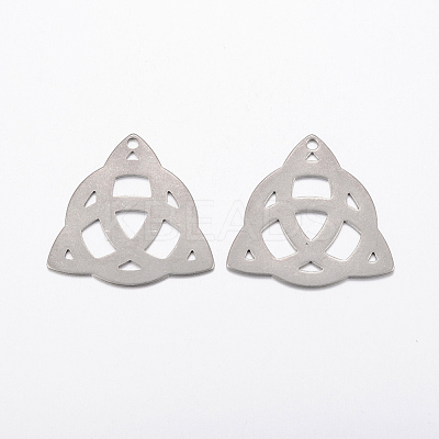 Tarnish Resistant 304 Stainless Steel Pendants STAS-L200-60P-1