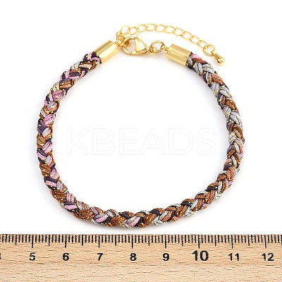 4MM Braided Nylon Cord Bracelets FIND-A057-01G-08-1