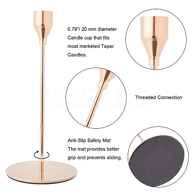 Iron Candle Holder AJEW-PH0002-22-1