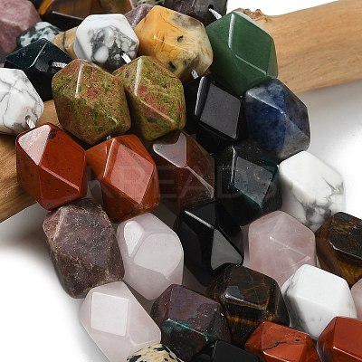 Natural Mixed Gemstone Beads Strands G-D354-A01-1