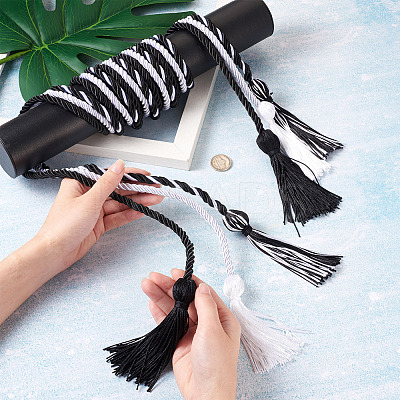 6Pcs 3 Style Polyester Tassel Big Pendant Decorations FIND-TA0001-51-1