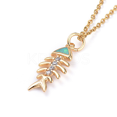 Pendant Necklaces NJEW-JN02740-1