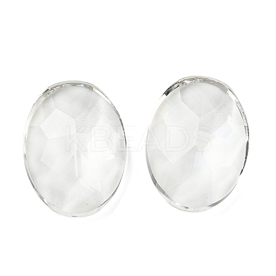 Transparent K5 Glass Cabochons GLAA-NH0001-01A-1
