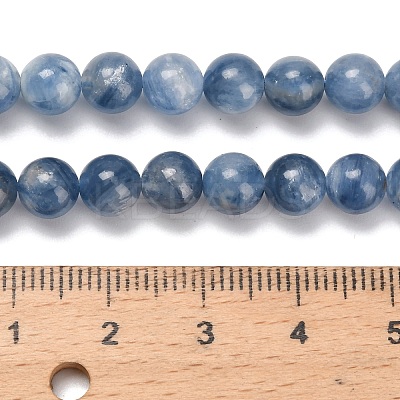 Natural Kyanite Beads Strands G-C259-B01-6mm-01-1