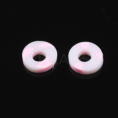 Handmade Polymer Clay Beads Strands CLAY-R089-6mm-171-1