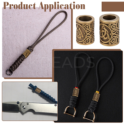 20Pcs 2 Styles Tibetan Style Alloy Beads FIND-UN0007-87-1