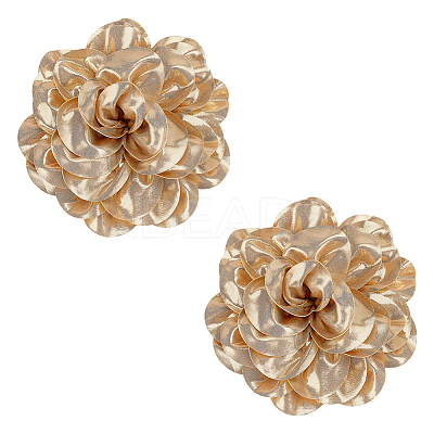 2Pcs Satin Brooches JEWB-FG0001-48A-1