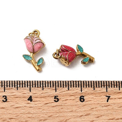 304 Stainless Steel Enamel Pendant STAS-B097-04G-1