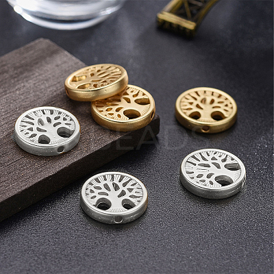 20Pcs 2 Colors Alloy Beads TIBEB-SC0001-14-1