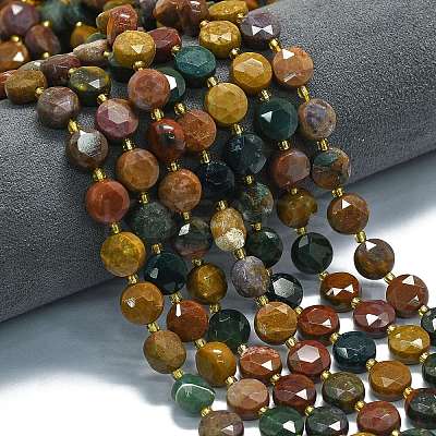 Natural Ocean Jasper Beads Strands G-C116-A93-01-1