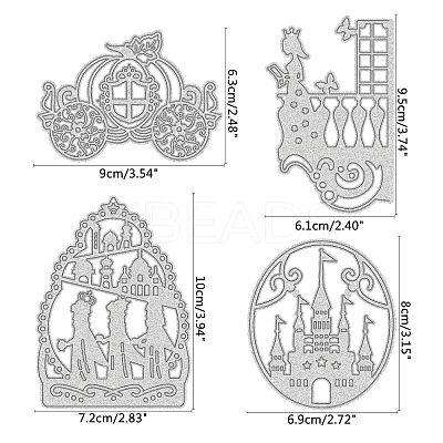Fairy Tale Carbon Steel Cutting Dies Stencils DIY-DM0001-023-1