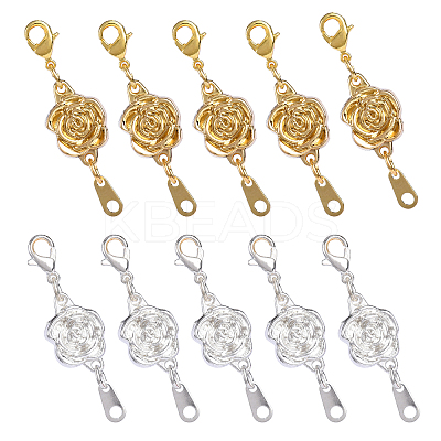 10 Sets 2 Colors Zinc Alloy Magnetic Clasps PALLOY-CJ0001-139-1