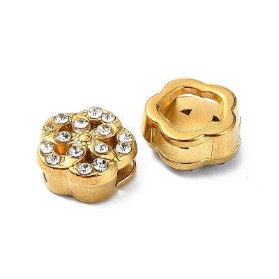 Ion Plating(IP)  304 Stainless Steel Slide Charms STAS-C089-06G-G-1