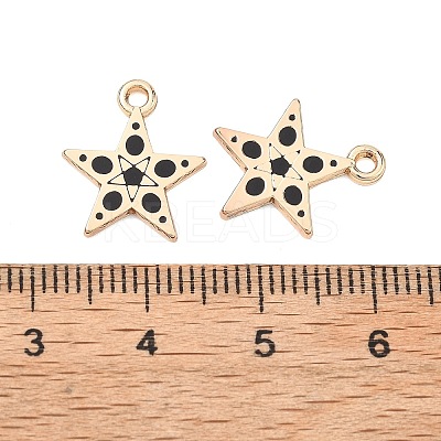 Alloy Enamel Pendants ENAM-G235-16G-01-1