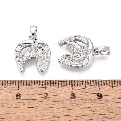 Brass Pendants KK-Q073-05G-1