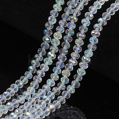 Electroplate Glass Beads Strands EGLA-A034-T3mm-L19-1