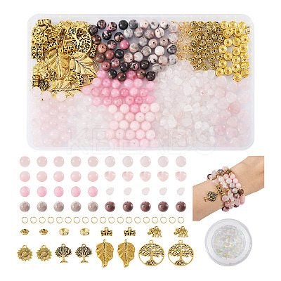 DIY Gemstone Bracelet Making Kit DIY-TA0003-90-1