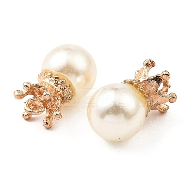 (Defective Closeout Sale: Some Glue Overflow) Resin Imitation Pearl Pendants FIND-XCP0002-45A-1