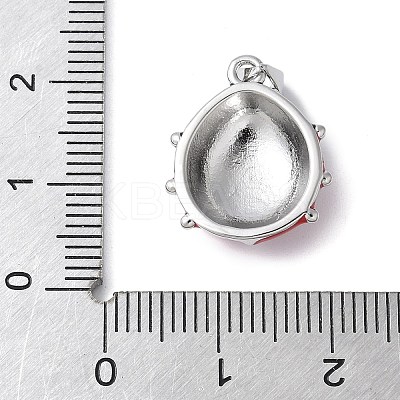 Brass Enamel Pendants KK-C089-05P-1