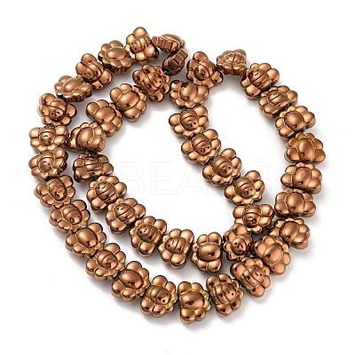 Electroplated Synthetic Non-magnetic Hematite Beads Strands G-Z032-D02-05G-1