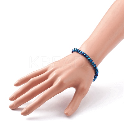 Electroplate Glass Beads Stretch Bracelets BJEW-JB05794-1