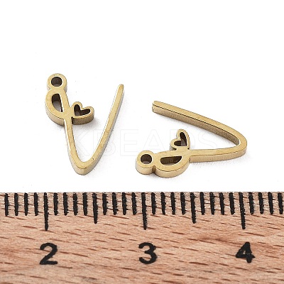 304 Stainless Steel Charms STAS-M327-02G-V-1