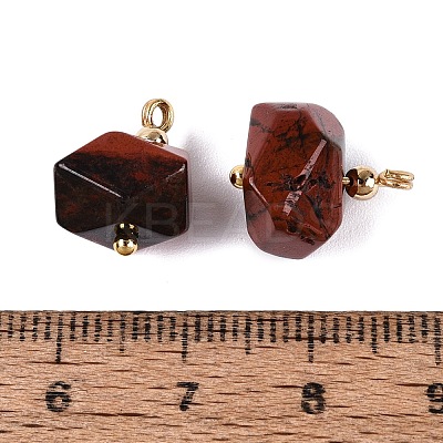 Natural Red Jasper Pendants GG-N004-03G-03-1