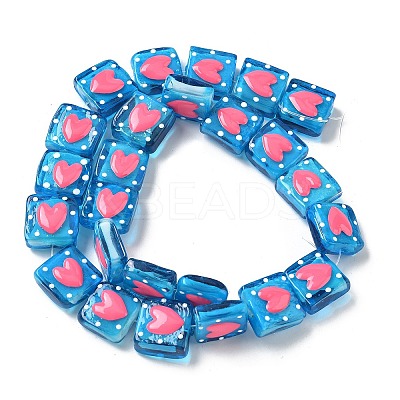 Handmade Lampwork Enamel Beads LAMP-G147-02J-1