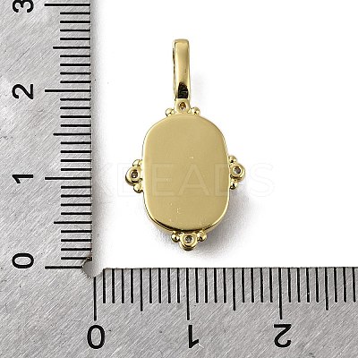 Brass Micro Pave Cubic Zirconia Pendants KK-S523-019G-A-1