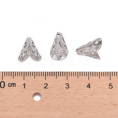 Tarnish Resistant Apetalous 316 Surgical Stainless Steel Cone Bead Caps STAS-M257-02-1
