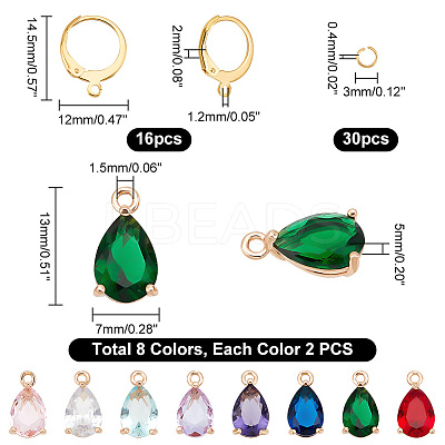 DIY Teardrop Earring Making Kit DIY-GA0003-93-1