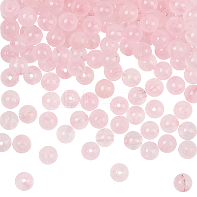 200Pcs Natural Rose Quartz Round Beads Strands G-SP0001-19A-1