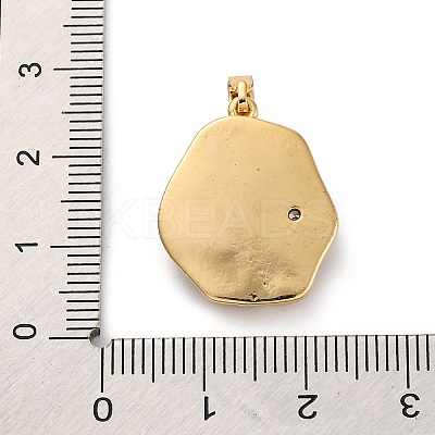 Brass Enamel Pendants KK-S502-02G-1