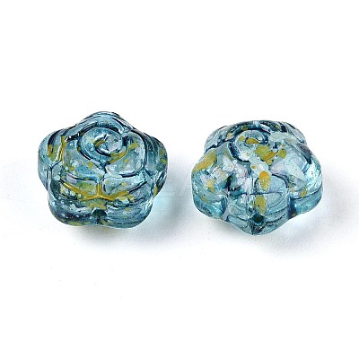 Picasso Transparent Glass Beads SEED-N012-03C-1