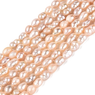 Natural Nucleated Pearl Beads Strands PEAR-N012-02O-02-1