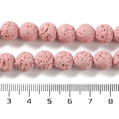 Synthetic Lava Rock Dyed Beads Strands G-H311-08C-08-1