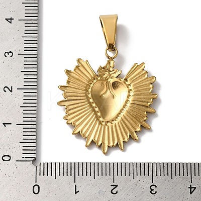 PVD Vacuum Plating 304 Stainless Steel Pendants STAS-L081-035G-1