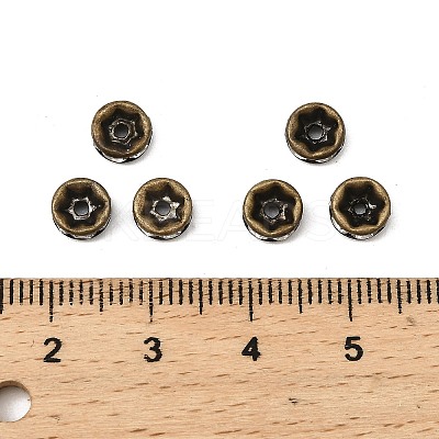 Brass Rhinestone Spacer Beads RB-A014-Z6mm-01AB-NF-1