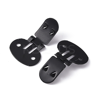 Iron Flat Blank Shoe Clips IFIN-WH0072-01A-EB-1