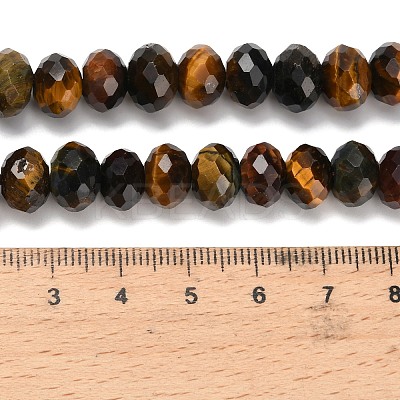 Three Color Natural Tiger Eye Beads Strands G-C259-A01-6x10mm-03-1