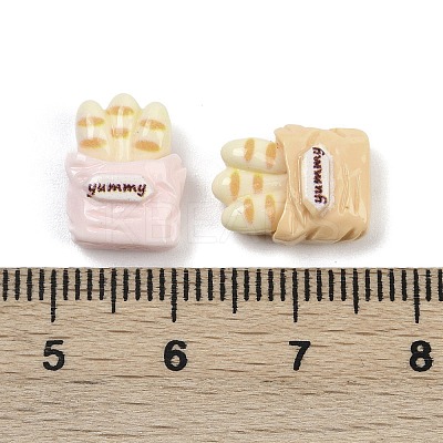 Opaque Resin Cabochons RESI-K043-07B-1