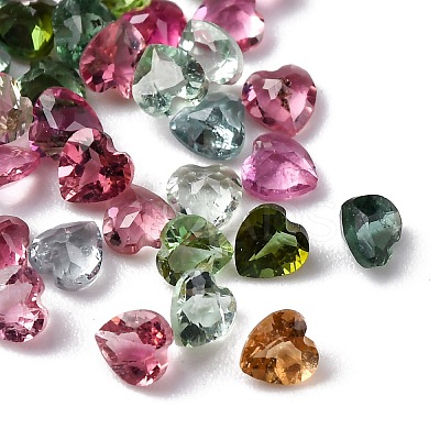 Faceted Natural Multicolor Tourmaline Cabochons G-I295-05C-12A-1