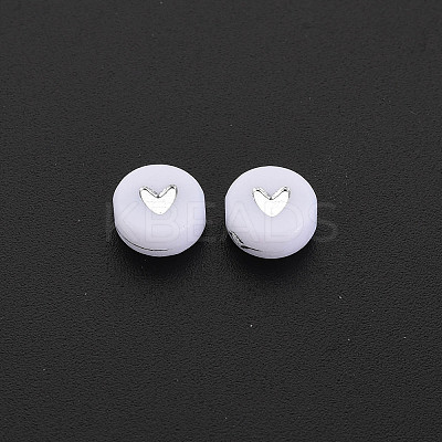 Plating Acrylic Beads X-PACR-R242-02-1