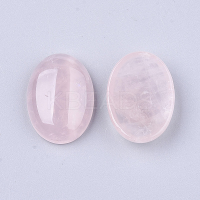 Natural Rose Quartz Cabochons G-S349-25A-07-1