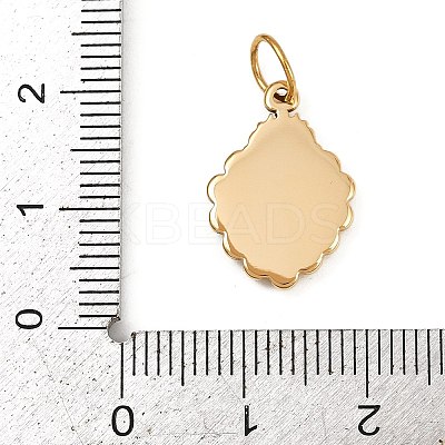 304 Stainless Steel Pendants LS-STAS-K307-02B-G-1