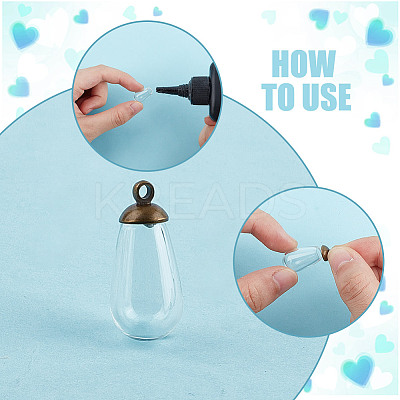 9Pcs 3 Styles Alloy Bead Cap Pendant Bails FIND-DR0001-20B-1