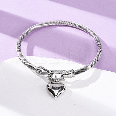 304 Stainless Steel Charm Bangles LS-BJEW-K280-03P-1