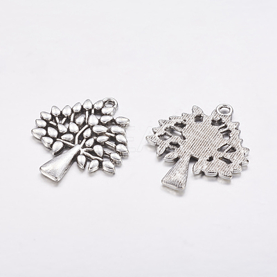 Tibetan Style Alloy Pendants TIBEP-A13000-AS-FF-1